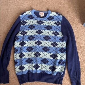 Blue Argyle Men's Sweater